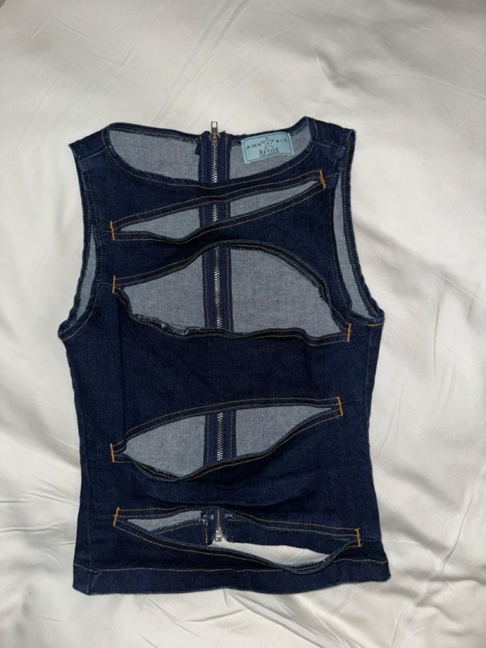 Revice Denim Cut Out Top ~ Revice Tokyo Top